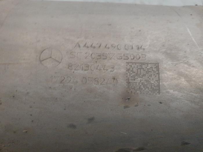 Katalysator van een Mercedes-Benz Vito (447.6) 1.6 111 CDI 16V 2017