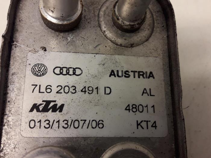 Refrigerador de combustible de un Audi Q7 (4LB) 3.0 TDI V6 24V 2006