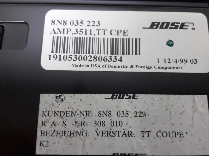 AUDI TT 8N coupé mk1 Bose OE usine 8N8 amplificateur 035 223 