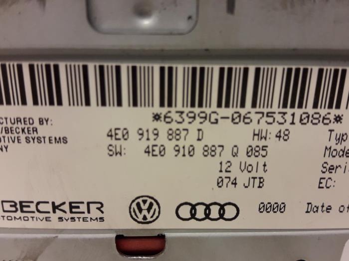 System nawigacji z Audi Q7 (4LB) 3.0 TDI V6 24V 2006