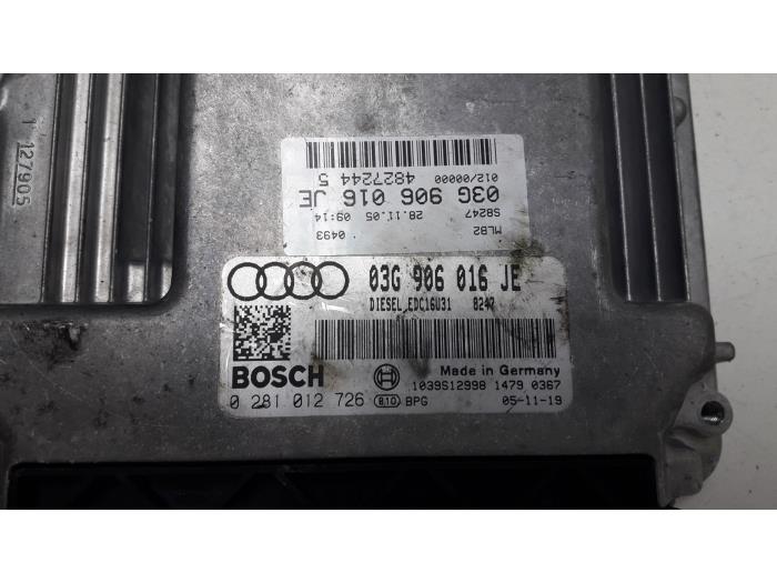 Ordenador de gestión de motor de un Audi A4 Avant (B7) 2.0 TDI 16V 2006