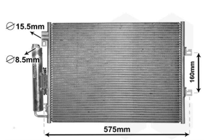 Nya AC-radiator Renault Twingo II (CN) 1.2 16V Pris € 60,49 Inklusive moms erbjuds av AP Auto's