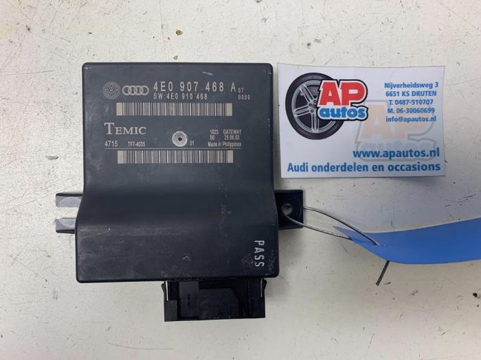 Usados Módulo Gateway Audi A8 (D3) 3.7 V8 40V Quattro Precio € 19,99 Norma de margen ofrecido por AP Auto's