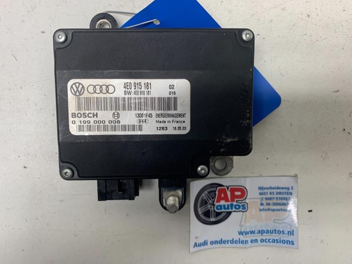 Begagnade Batterikontrollmodul Audi A8 (D3) 4.0 TDI V8 32V Quattro Pris € 69,99 Marginaltabell erbjuds av AP Auto's