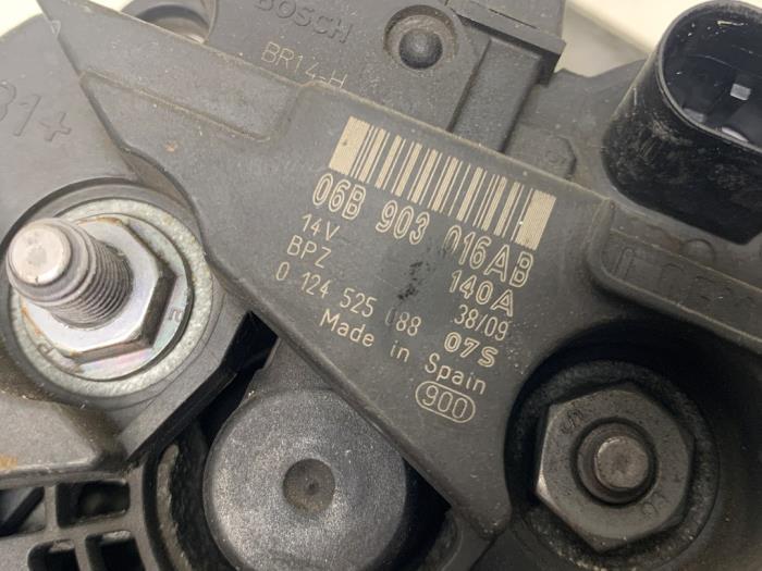 Dynamo d'un Audi A3 Sportback (8PA) 1.8 TFSI 16V 2010