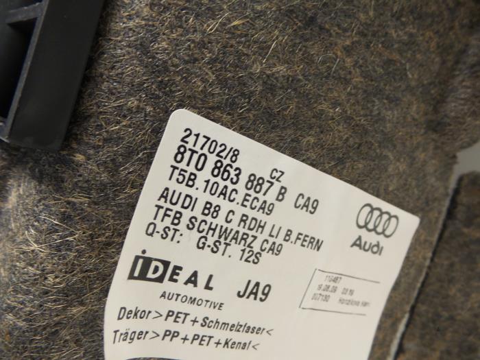 Tapicerka bagaznika z Audi A5 (8T3) 2.0 FSI 16V 2009