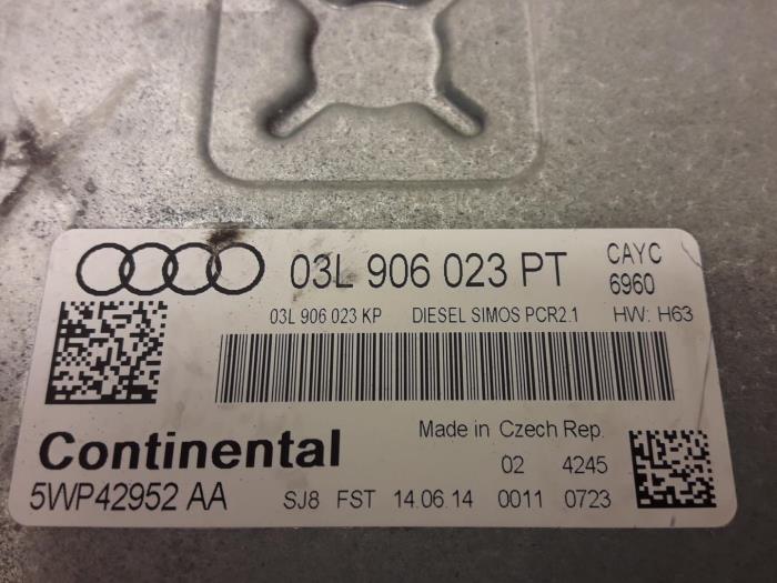 Steuergerät Motormanagement van een Audi A1 (8X1/8XK) 1.6 TDI 16V 2014