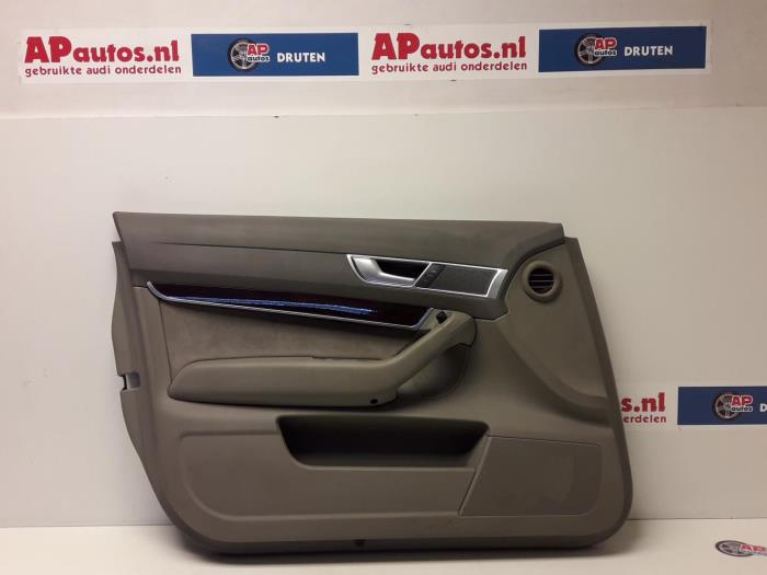 Door trim 4-door, front left from a Audi A6 (C6) 3.2 V6 24V FSI 2005