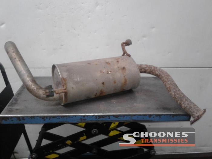 Exhaust rear silencer from a Mitsubishi Pajero 2006