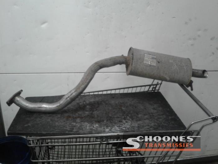 Exhaust rear silencer from a Mitsubishi Pajero 2004