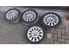 Set of wheels from a Mercedes-Benz C Estate (S204) 2.2 C-200 CDI 16V . 2009