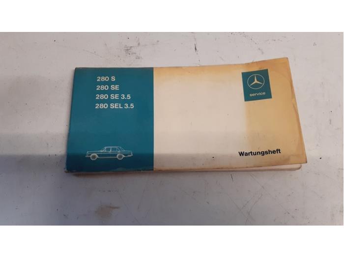 Livret d'instructions d'un Mercedes-Benz S (W108/109) 280 S 1968