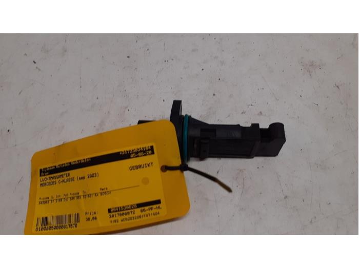 Gebrauchte Luftmassenmesser Mercedes C Combi (S203) 2.2 C-220 CDI 16V Preis € 30,00 Margenregelung angeboten von Tijdeman Mercedes Onderdelen