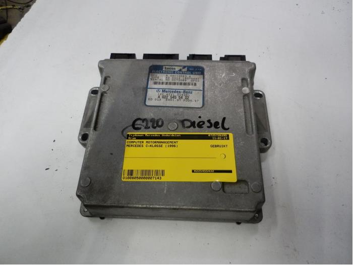 Engine management computer Mercedes C (W202), 1993 / 2000 2.2 C-220 D 16V, Saloon, 4-dr, Diesel, 2.155cc, 55kW (75pk), RWD, OM604915, 1996-07 / 2000-05, 202.122 (Used)