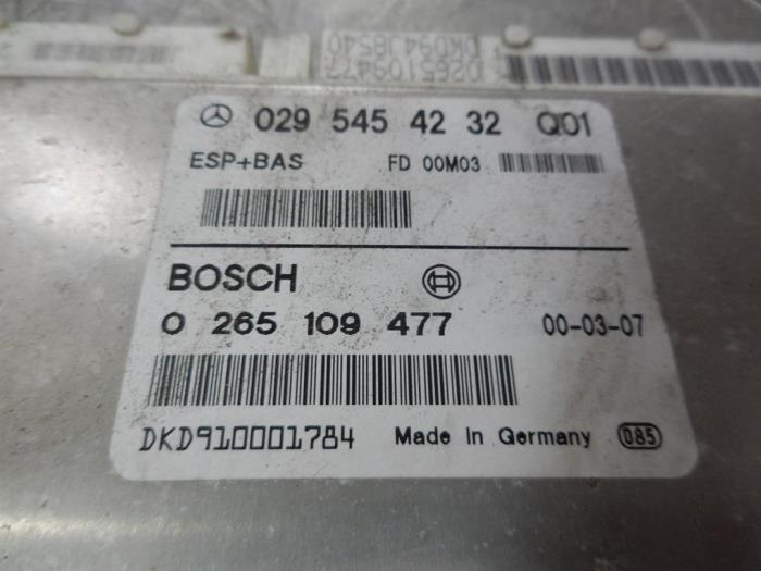 Used Esp computer Mercedes A (W168) 1.6 A-160 Price € 45,00 Margin scheme offered by Tijdeman Mercedes Onderdelen