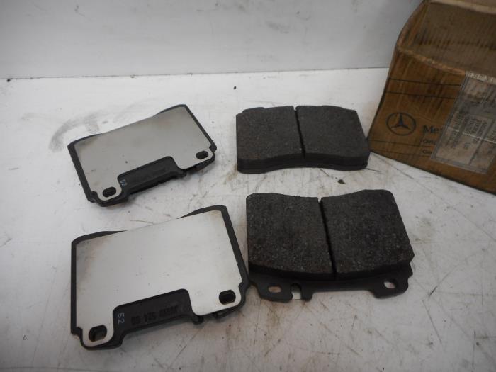 Rear brake pad from a Mercedes-Benz E (C124)  1991