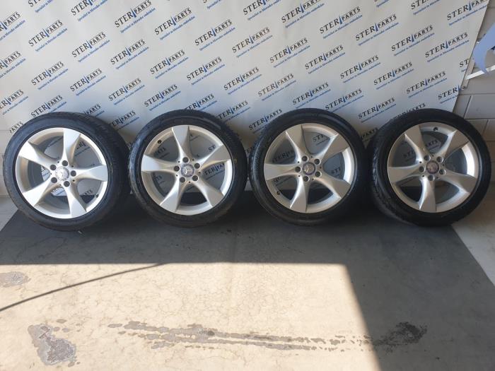 Set of wheels + tyres Mercedes B 1.6 B-200 BlueEFFICIENCY Turbo 16V ...