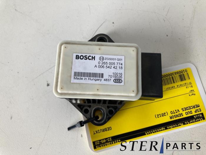 Begagnade Esp Duo-sensor Mercedes Vito (639.7) 2.2 110 CDI 16V Euro 5 Pris € 29,95 Marginaltabell erbjuds av Sterparts Mercedes specialist