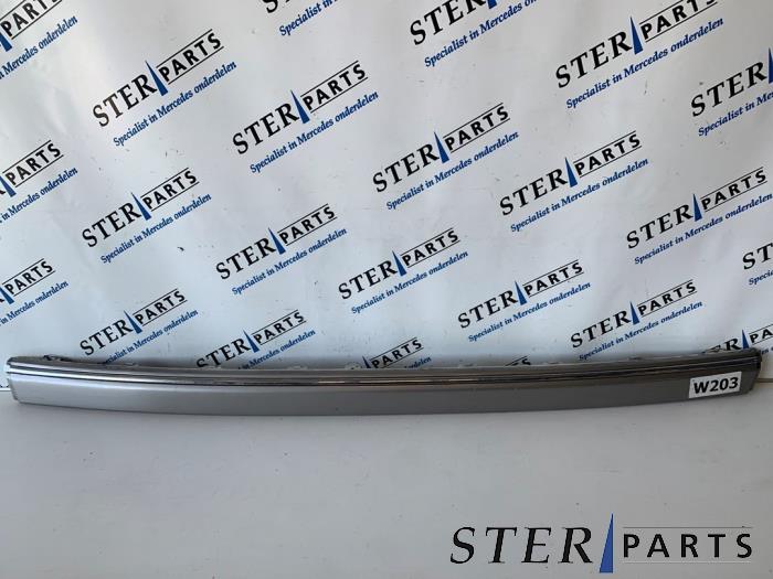 Rear bumper trim bar molding