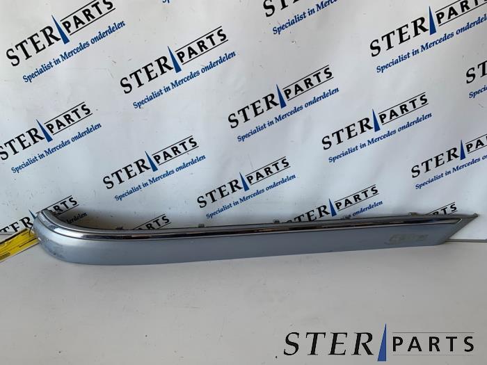 Rear bumper trim bar molding