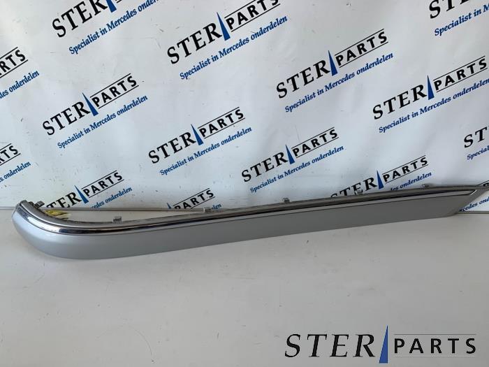 Rear bumper trim bar molding
