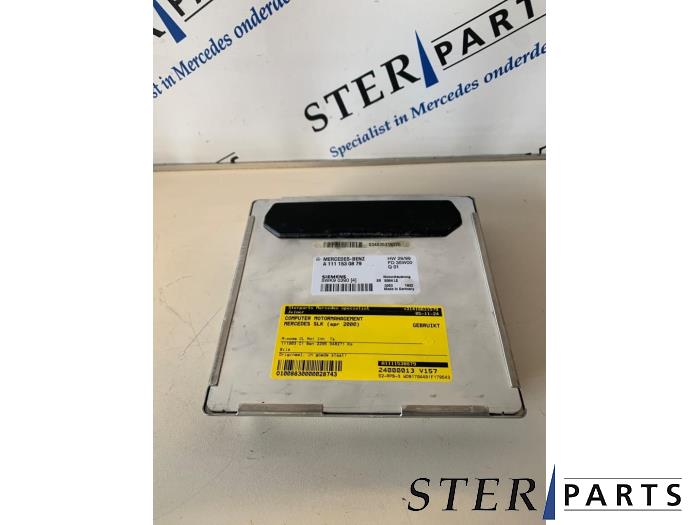 Used Engine management computer Mercedes SLK (R170) 2.3 230 K 16V Price € 74,50 Margin scheme offered by Sterparts Mercedes specialist