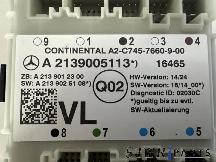 Central door locking module Mercedes E E-200 2.0 Turbo 16V ...