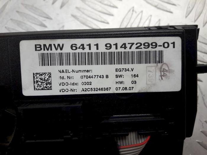 Panel Climatronic de un BMW 3 serie (E90) 328i 24V 2011
