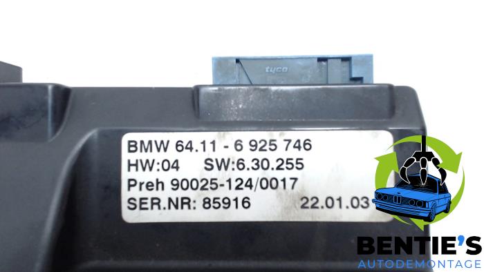 Panel sterowania nagrzewnicy z BMW 7 serie (E65/E66/E67) 760i,Li 6.0 V12 48V 2003