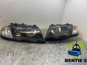 Używane Zestaw reflektorów lewy + prawy BMW 3 serie (E46/4) 328i 24V Cena € 300,00 Procedura marży oferowane przez Bentie's autodemontage