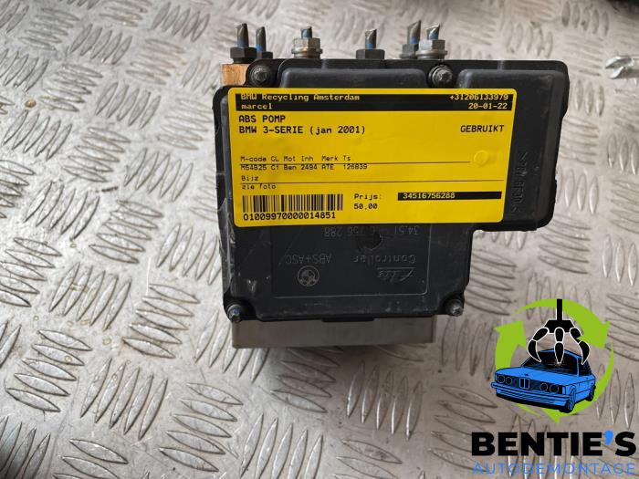 Usagé Bloc ABS BMW 3 serie Touring (E46/3) 325i 24V Prix € 50,00 Règlement à la marge proposé par Bentie's autodemontage
