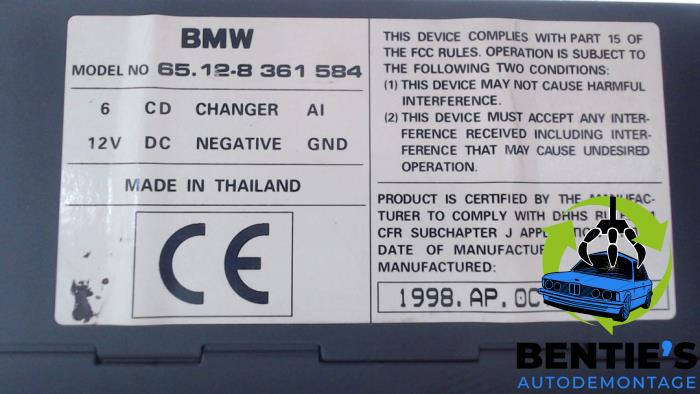 Zmieniarka CD z BMW 5 serie Touring (E39) 523i 24V 1998