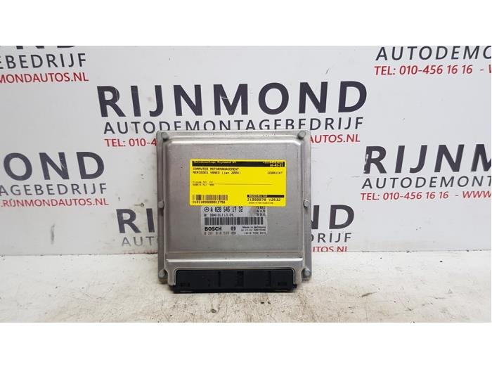 Used Engine management computer Mercedes Vaneo (W414) 1.7 CDI 16V Price € 35,00 Margin scheme offered by Autodemontage Rijnmond BV