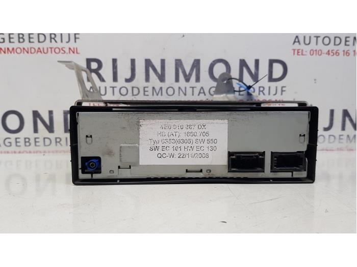 Używane System nawigacji Audi A8 (D3) 4.2 V8 40V Lang Quattro Cena € 50,00 Procedura marży oferowane przez Autodemontage Rijnmond BV