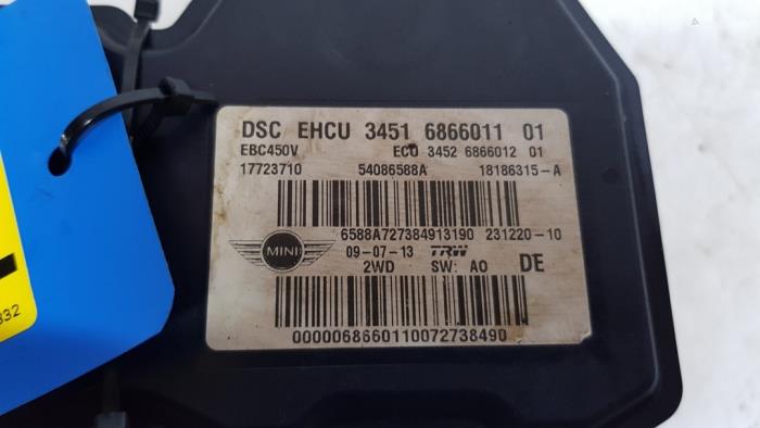 Begagnade ABS-pump Mini Mini Open (R57) 1.6 16V Cooper Pris € 181,50 Inklusive moms erbjuds av Autodemontage Rijnmond BV