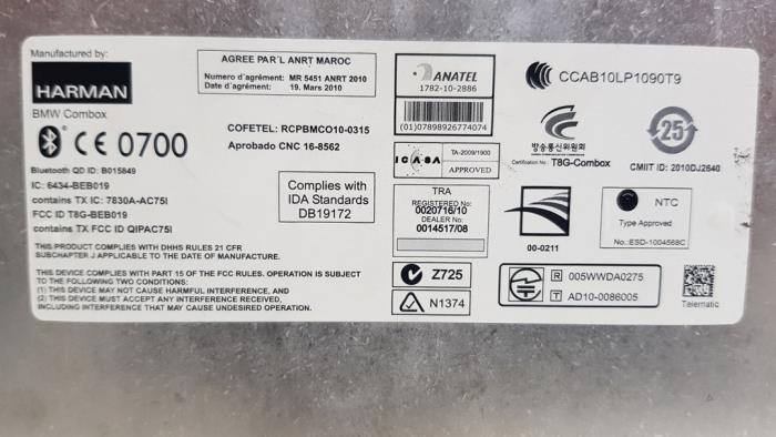 Usados Módulo Bluetooth BMW X1 (E84) sDrive 20d 2.0 16V Precio € 242,00 IVA incluido ofrecido por Autodemontage Rijnmond BV