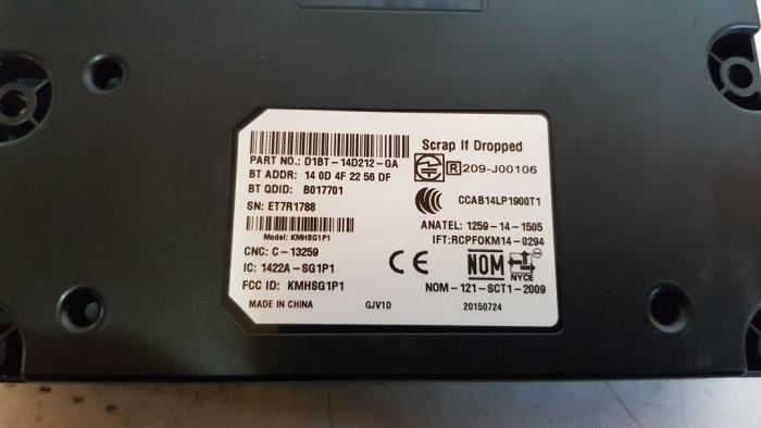 Używane Modul Bluetooth Ford Fiesta 6 (JA8) 1.0 EcoBoost 12V 100 Cena na żądanie oferowane przez Autodemontage Rijnmond BV