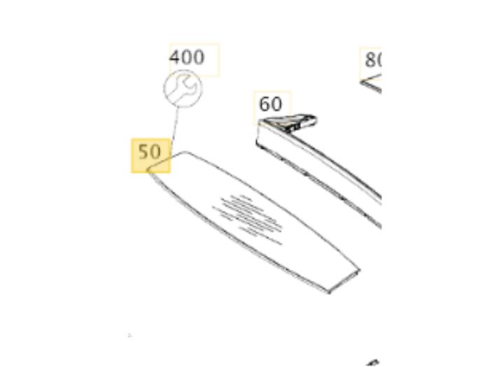 Gebrauchte Dachspoiler Mercedes C Estate (S205) C-180 1.6 16V BlueEfficiency Preis € 275,00 Margenregelung angeboten von Autodemontage Rijnmond BV