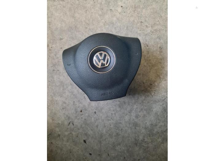 Left airbag (steering wheel) from a Volkswagen Touran (1T3) 1.6 TDI 16V 2013