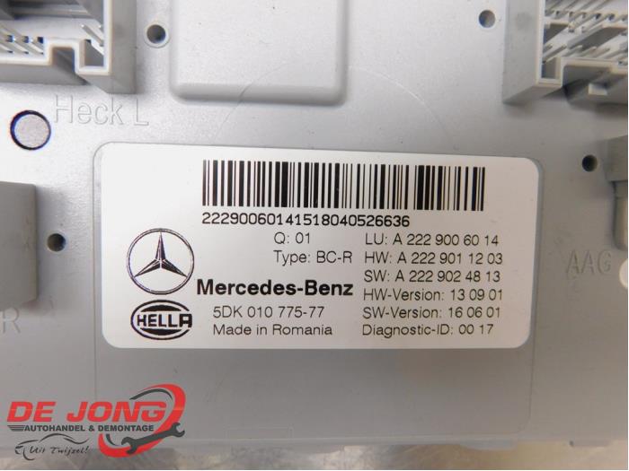 Module confort d'un Mercedes-Benz C Estate (S205) C-220 CDI BlueTEC, C-220 d 2.2 16V 2018