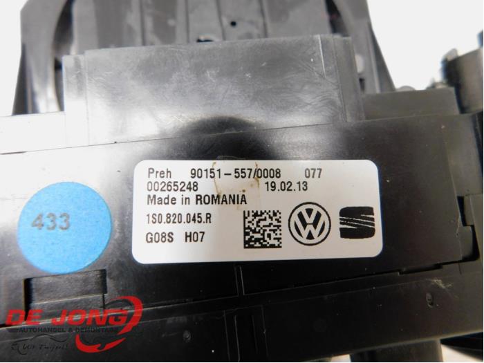 Panneau de commandes chauffage d'un Volkswagen Up! (121) 1.0 12V 60 2013