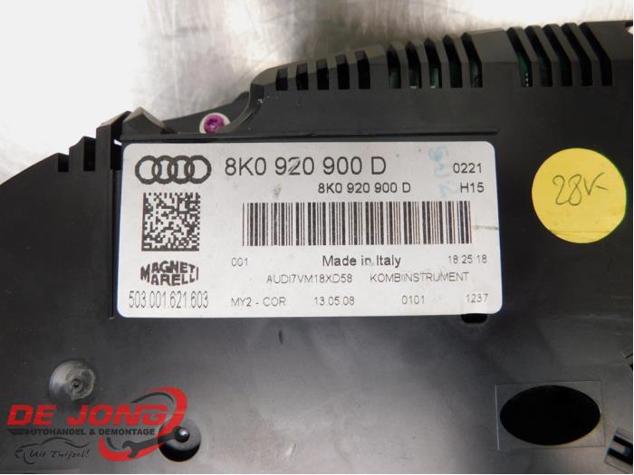 Cuentakilómetros de un Audi A4 Avant (B8) 2.0 TDI 16V 2008
