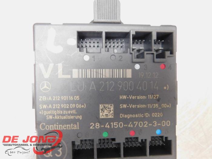 Central door locking module Mercedes E E-350 CDI BlueEfficiency 3.0 V6 ...