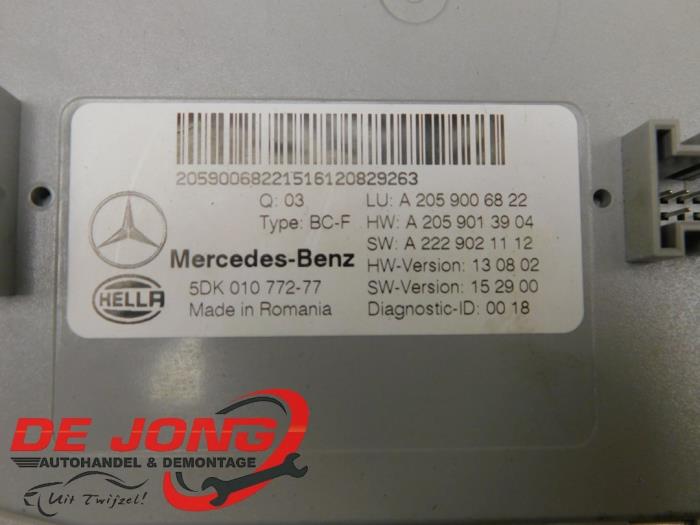 Ordenador body control de un Mercedes-Benz GLC (X253) 2.2 220d 16V BlueTEC 4-Matic 2017