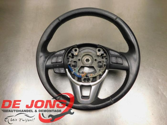 Używane Kierownica Mazda CX-5 I (KE,GH) 2.2 SkyActiv-D 150 16V 2WD Cena € 99,99 Procedura marży oferowane przez Autodemontagebedrijf de Jong