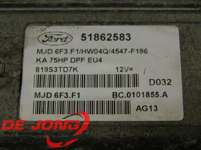 Ordenador de gestión de motor de un Ford Ka II 1.3 TDCi 16V 2010