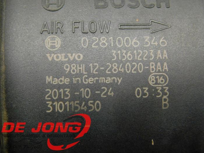 Czujnik masy powietrza z Volvo V70 (BW) 2.0 D3 20V 2013