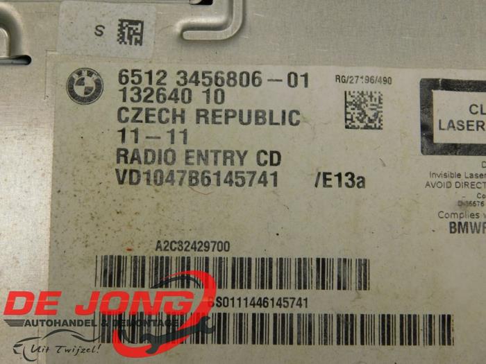 Radio CD player Mini Clubman 1.6 Cooper D 6512345680601 BMW