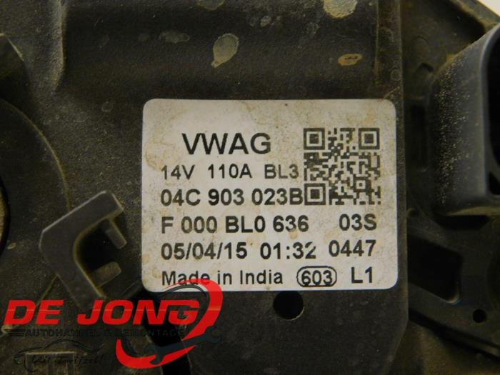 Dynamo from a Volkswagen Up! (121) 1.0 12V 60 2015