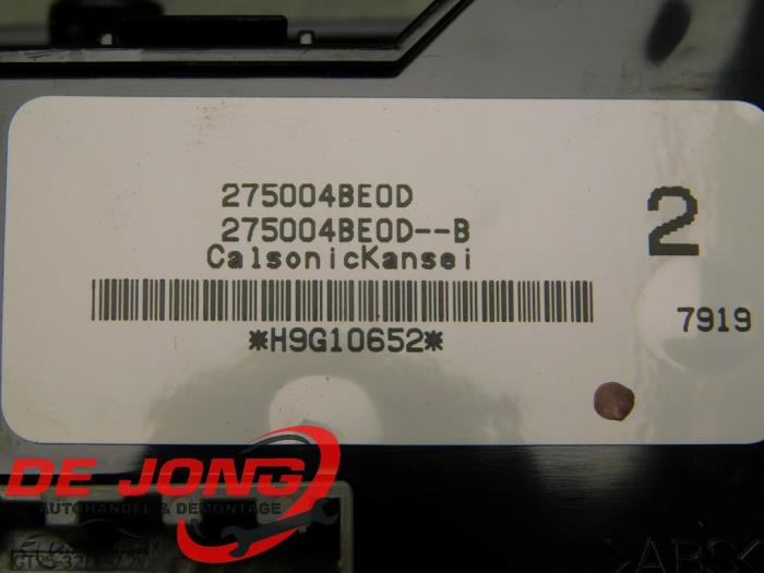 Panel de control de calefacción de un Nissan Qashqai (J11) 1.2 12V DIG-T 2018